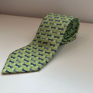HERMES Monkeys & Tigers Tie